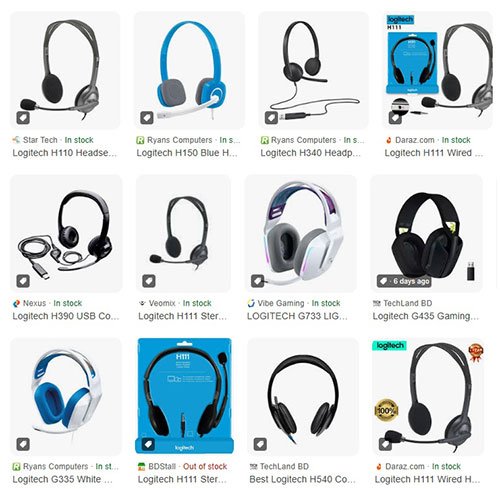 Logitech Headphone Price in Bangladesh 2025