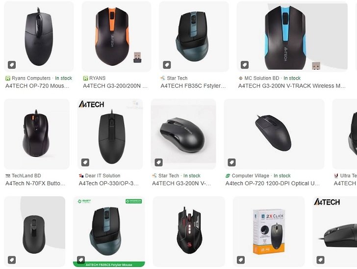 A4Tech Mouse Price in Bangladesh 2025