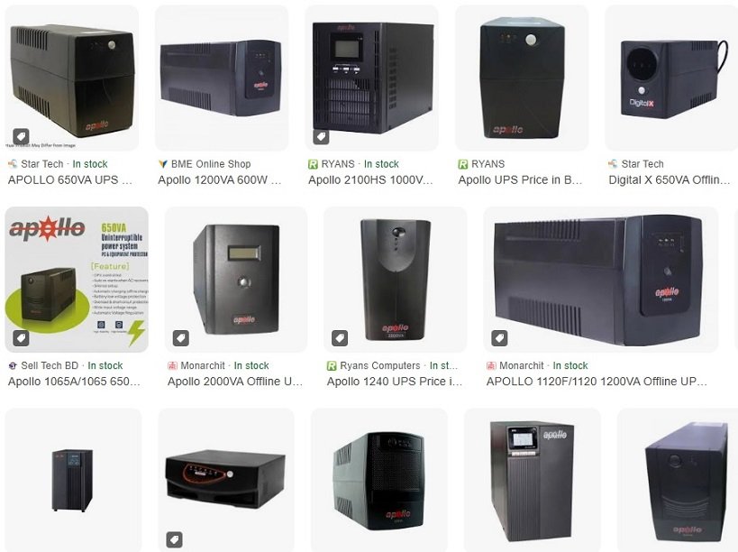 Apollo UPS Price in Bangladesh 2025